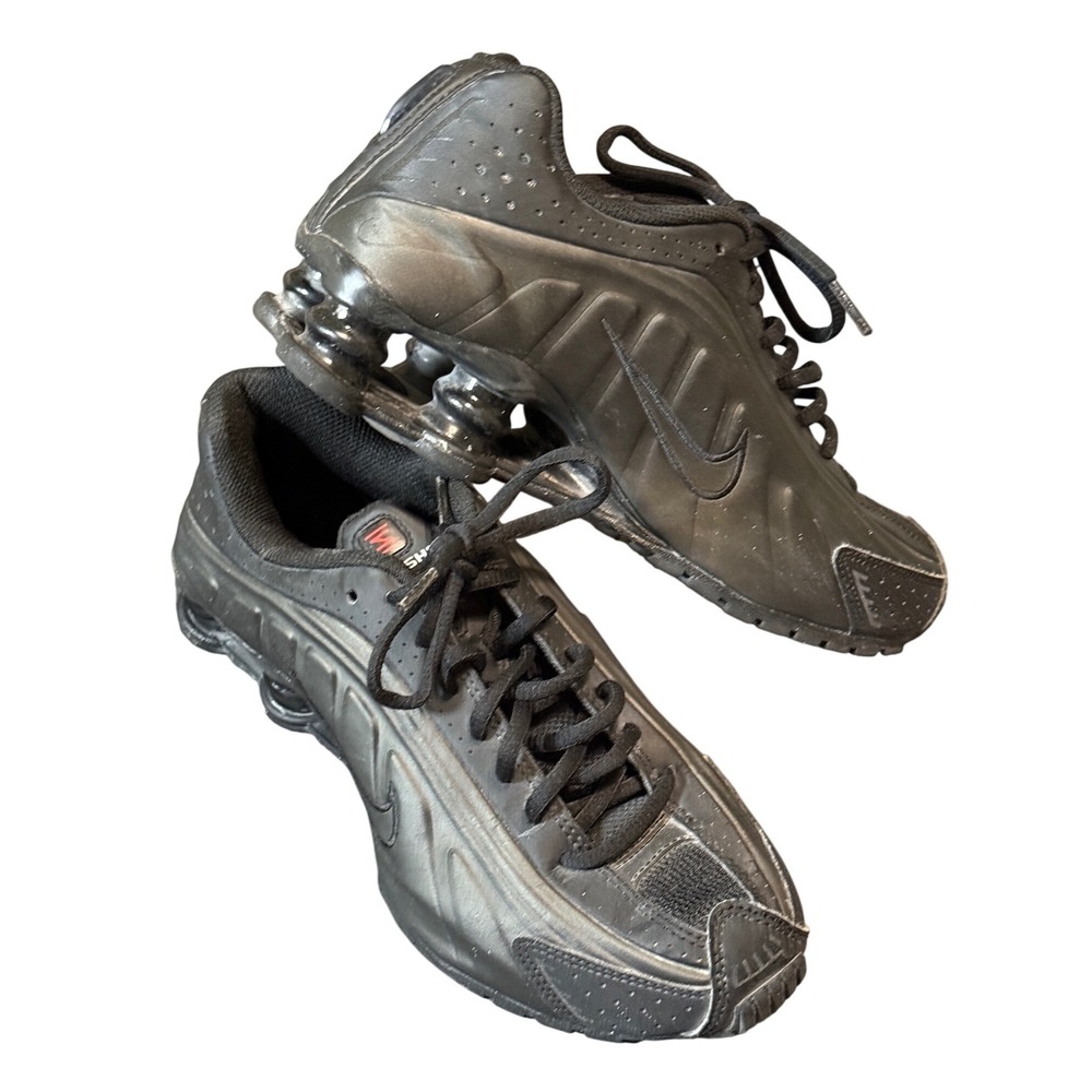 Nike Shox R4 Black Max Boy‎ Size 5.5 Rare Sneakers Retro Tie